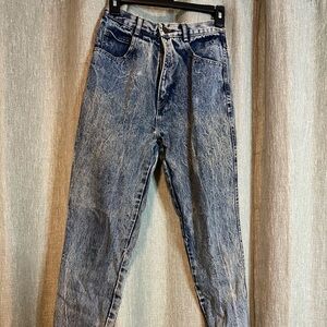 Vintage WHIPP Denim with Blue Acid Wash “skinny” jeans